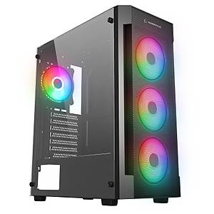Rampage Vigilant Mesh 650W 80+ Bronze Siyah Temperli Caml� 4X120MM RGB Fan ATX Midi Tower Gaming Kasa