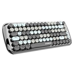 Everest KB-BT09 PARRY Siyah Gri Bluetooth+ 2.4Ghz Q Yuvarlak Tu�lu Mekanik Klavye Kablosuz Klavye
