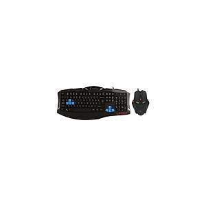 Rampage KM-R5 3 Farkl� Ayd�nlatmal� Siyah Oyuncu Klavye Mouse Set Tak�m