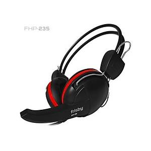 Frisby FHP-235 Mikrofonlu Kulakl�k Siyah-K�rm�z�