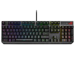 Asus Rog Strix Scope RX Aura Sync RGB Mekanik Oyuncu Klavye T�rk�e Tu� Dizilimi Cherry MX Red Switch Oyuncu Klavye
