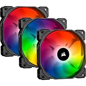 Corsair CO-9050094-WW Icue SP120 RGB Pro 120 MM Y�ksek Performans Fan Lighting Node Core Kontrolc� ile Birlikte 3�L� Paket