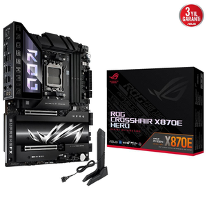 Asus ROG Crosshair X870E Hero AMD AM5 4xDDR5 ATX Gaming Anakart