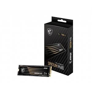 MSI SSD SPATIUM M480 PCIe 4.0 NVMe M.2 2TB R:7000 W:6800