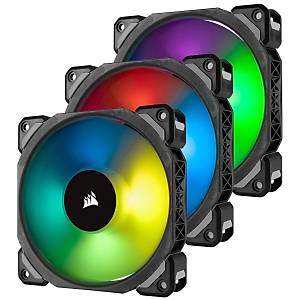 Corsair CO-9050076-WW ML120 Pro RGB 120MM Manyetik Levitasyon Y�ksek Performans PWM Fan Lighting Node Pro Kontrolc� �le Birlikte 3 L Kasa Fan�