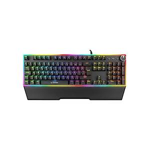Rampage RMK-X2 MIRACLE Siyah USB Full RGB Ayd�nlatmal� Multimedia Q Red Switch Gaming Oyuncu Mekanik Klavye