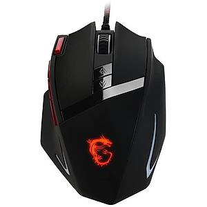 Msi GG Interceptor DS200 Gaming Mouse 8.200 DPI Laser Sensor RGB Led �rg� Kablo Alt�n Kaplama USB Ba�lant� Oyuncu Mouse