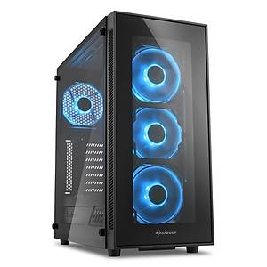 Sharkoon TG5 4xMavi Led Fanl� Pencereli Atx Oyuncu Bilgisayar Kasas�