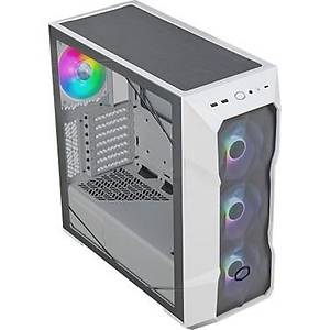 CM MasterBox TD500 V2 Beyaz ARGB 4x120mm Fanl� Tempered Glass Kristal Mesh �n panelli Mid Tower Kasa