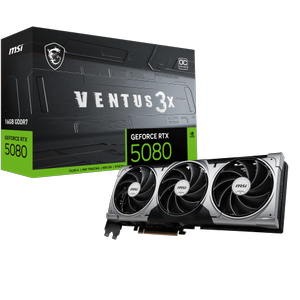 MSI RTX 5080 16G Ventus 3X OC RTX5080 16GB GDRR7 256 B DX12 PCIE 5.0 Ekran Kart�