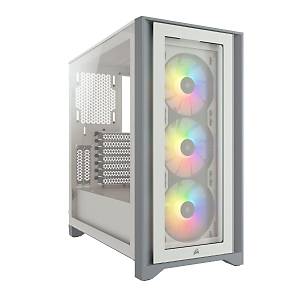 Corsair CC-9011205-WW Icue 4000X RGB Temperli Cam Yan Panel Mid Tower Bilgisayar Kasas� Beyaz