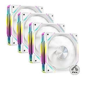 Dragos LS300 V2 Reverse 120MM Argb, 2000RPM, Kontrolc�, Kumanda Pwm 4l� Set Beyaz Kasa Fan�