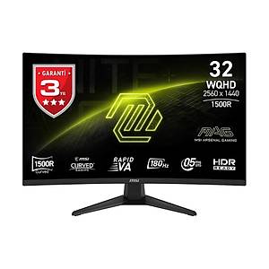 MSI Mag 321CQF E18 WQHD 0.5ms 180hz 1500R Rapid VA  Curved Oyuncu Monit�r�