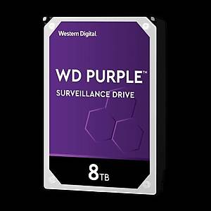 Western Digital Purple 3.5 Sata III 6Gb/s 5400RPM 8TB 1256MB 7/24 G�venlik WD81PURZ HDD & Harddisk