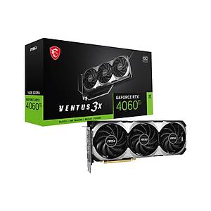 MSI RTX 4060 TI Ventus 3X 16G OC 128 Bit GDDR6 16 GB Ekran Kart�