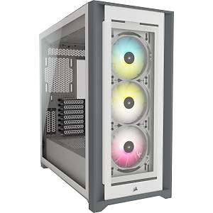 Corsair CC-9011213-WW Icue 5000X Tamperli Cam Yan Panel Mid Tower Bilgisayar Kasas� Beyaz