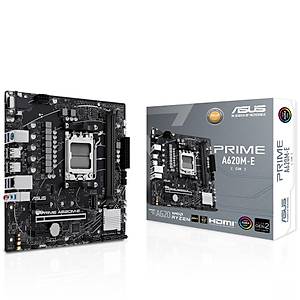 Asus Prime A620M-E-CSM DDR5 6400Mhz M.2 mATX AM5 Anakart