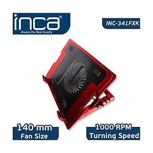 Inca Inc-341FXK K�rm�z� Ergonomik Sessiz Usb Notebook So�utucu