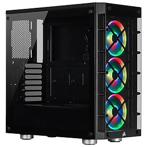Corsair Icue 465X RGB Tempered Glass Siyah Mid Tower Bilgisayar Kasas�