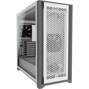 Corsair 5000D Airflow CC-9011211-WW Temperli Cam Yan Panel Mid Tower Beyaz Bilgisayar Kasas�