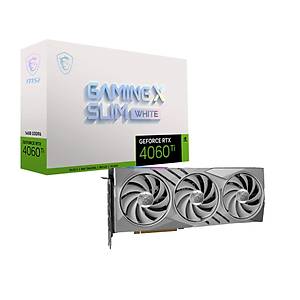 MSI VGA GeForce RTX 4060 TI Gaming X Slim White 16G RTX4060 TI 16GB GDDR6X 128Bit Gaming Ekran Kart�