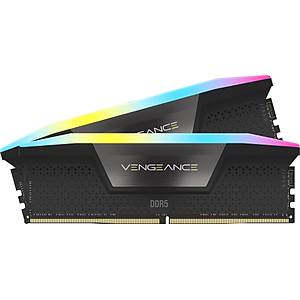 Corsair CMH32GX5M2B6000Z30K 32GB (2x16GB) DDR5 6000MT/s Vengeance RGB Black AMD EXPO Bellek Kiti