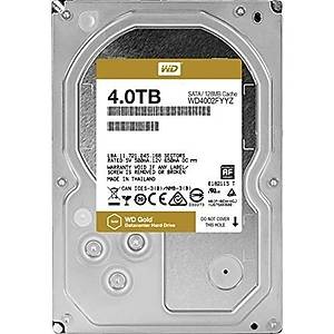 Western Digital Gold 3.5 Sata III 6Gb/s 7200 RPM 4 TB 128MB Enterprise WD4002FYYZ HDD & Harddisk