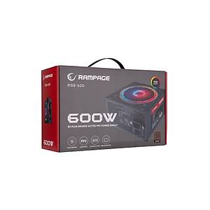 Rampage RGB-600 600W 80 Plus Bronze 12cm RGB Fanl� Power Supply