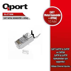 Qport Q-J710M 10'lu Ayra� ve RJ45 Jack Konnekt�r