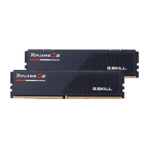 GSkill Ripjaws S5 Siyah DDR5 6400Mhz CL36 32GB (2X16GB) DUAL (36-48-48-102) 1.35V Ram