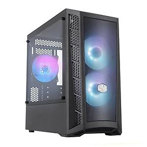 Cooler Master MasterBox MB311L 600W RGB 3x120mm Fanl� Tempered Glass pencereli Siyah MicroATX Kasa