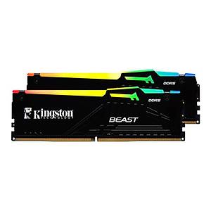 K�ngston Beast Expo KF564C32BBEAK2-64TR 64GB(2X32GB) DDR5 6400MHZ CL32 Masa�st� Performans Ram