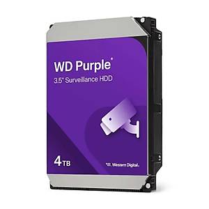WD Purple 4TB WD44PURZ 3.5 SATA3 5400Rpm 128Mb 7/24 G�venlik Harddisk (3 Y�l Distrib�t�r Garantili)