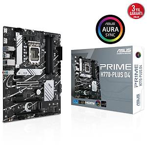 ASUS PRIME H770-PLUS D4 5066MHz(OC) HDMI DP M.2 1700p ANAKART