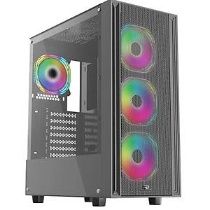 PowerBoost X-12B USB 3.0 Mesh 4 x ARGB Fanl� Siyah Kasa (PSU Yok)
