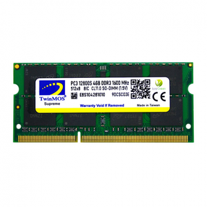 TwinMOS MDD34GB1600N 4GB DDR3 1600MHz 1.5V Notebook Ram