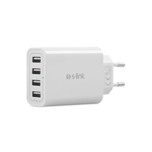 S-Link Swapp SW-C8 5V 5.6A 4*USB Smart Port 2.4A Ev �arj Adapt�r