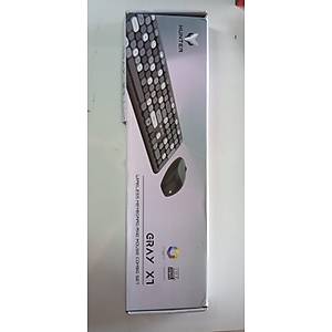 Hunter Series Gray Xt Retro Kablosuz Klavye ve Mouse Seti (OUTLET)
