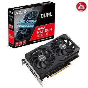 ASUS DUAL-RX6400-4G 4GB GDDR6 HDMI DP 64Bit Ekran Kart�