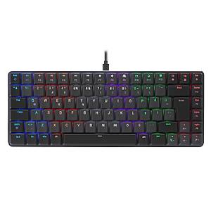 Rampage Granite Red Switch Mekanik Siyah / Gri Oyuncu Klavyesi