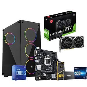 Kratos Intel i5-10400F Msi RTX 3050 Ventus 8GB Corsair 8GB DDR4 Ram Gigabyte 240GB SSD Masa�st� Oyuncu Bilgisayar�