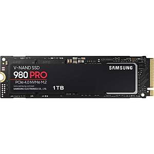 Samsung 980 PRO MZ-V8P1T0BW 1TB 7000/5000 MB/s NVMe M.2 SSD
