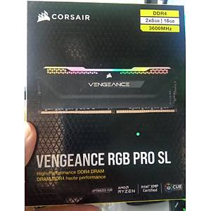 OUTLET- Corsair Vengeance RGB PRO SL 16 GB (2x8) 3600 MHz CL18 CMH16GX4M2D3600C18 DDR4 Ram