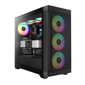 GAMDIAS ATHENA M3, 2000W,  Tempered Glass, Type-C, Mesh �n Panel, ARGB, ATX, Professional GAMING KASA