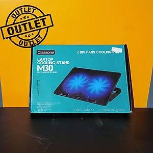 Classone M30 Gaming Mavi Led Notebook So�utucu,14-17 inch, 2 Fan - Outlet