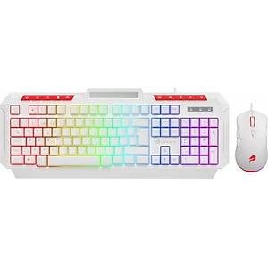 GameBooster KM-11W Knight Beyaz Klavye Mouse Set