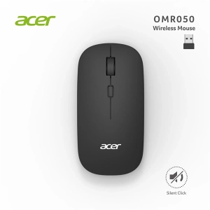 Acer Omr050 Siyah Kablosuz Sessiz Tu�lu  Mouse 1000-1200-1600 DPI