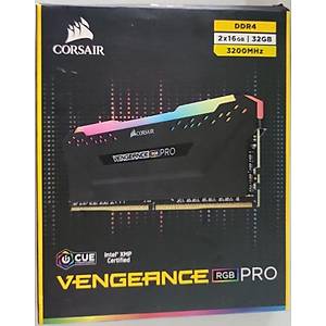 Outlet-Corsair Vengeance CMW32GX4M2C3200C16 32GB 2x16GB DDR4 3200Mhz RGB Pro Ram(Bellek)