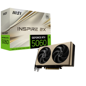 MSI RTX 5060 8G Inspire 2X OC RTX5060 8GB GDDR7 128Bit DX12 PCIE 5.0 Ekran Kart�