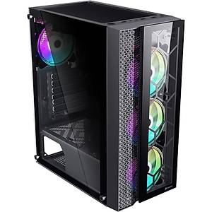 GameBooster GB-F3105B USB 3.0  ATX Mesh 4 RGB Fan Siyah Gaming Kasa